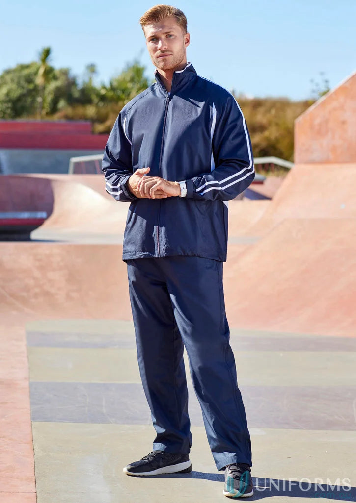 Biz Collection TP3160 Biz Collection Adults Flash Track Bottoms in Navy front product image