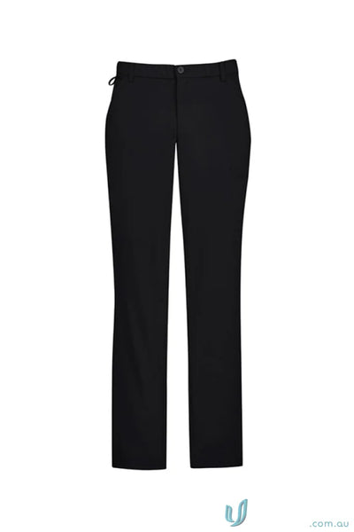 Biz Collection CL958ML-1 Biz Comfort Waist Flat Front Pant in Black