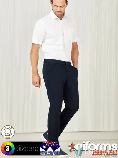 Biz Collection CL958ML-1 Biz Comfort Waist Flat Front Pant