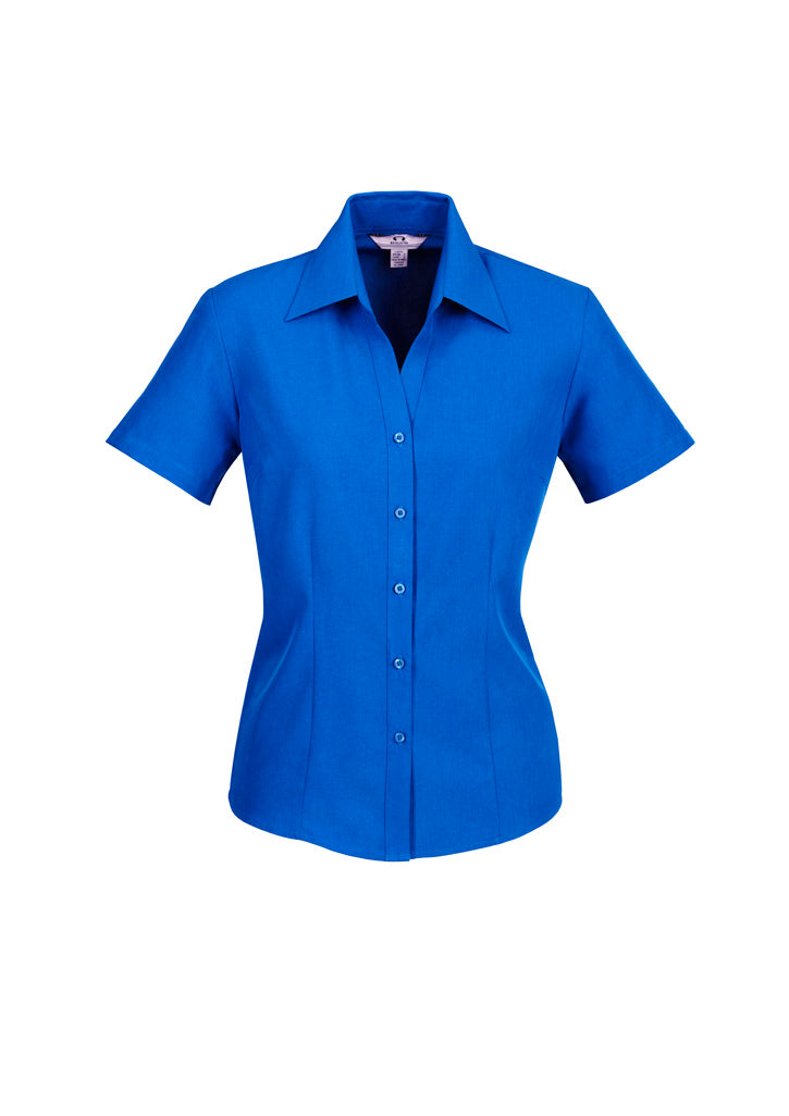 Biz Collection LB3601 Biz Ladies Oasis SS Shirt in Electric Blue