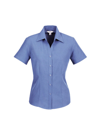 Biz Collection LB3601 Biz Ladies Oasis SS Shirt in Mid Blue