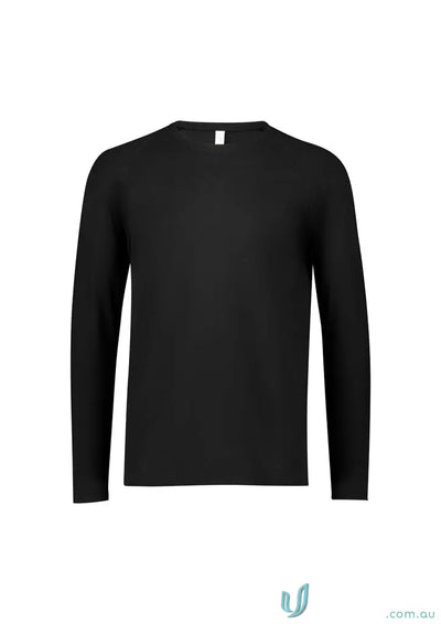 Biz Collection CT247ML-1 Biz Mens Performance LS Tee in black