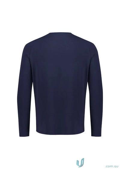 Biz Collection CT247ML-1 Biz Mens Performance LS Tee in navy