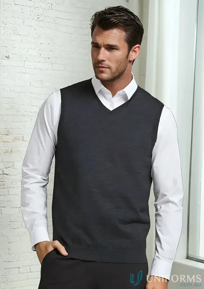 Biz Collection WV619M-1 Biz Milano Knit Vest front product image
