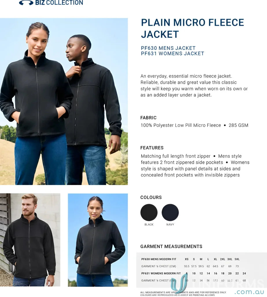 Biz Collection PF630 Biz Polar Fleece Jacket
