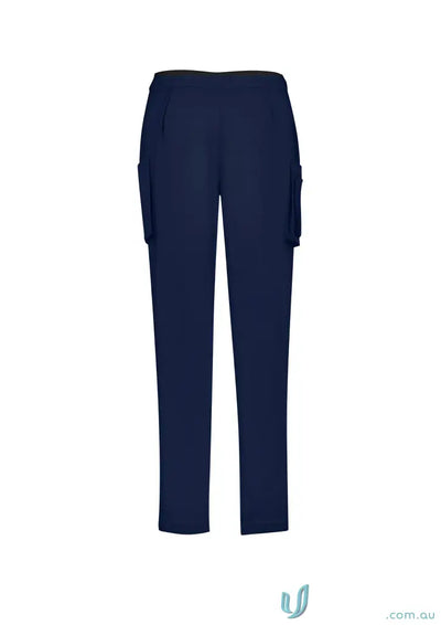 Biz Collection CSP943LL Avery Ladies Slim Leg Scrub Pant in Midnight Blue