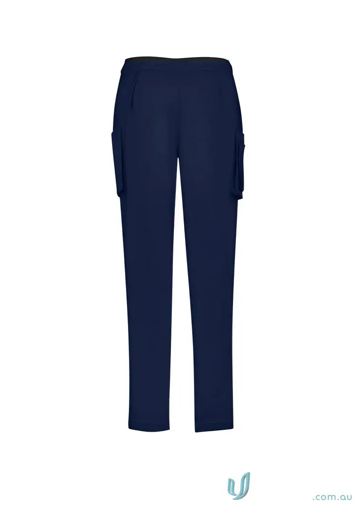 Biz Collection CSP943LL Avery Ladies Slim Leg Scrub Pant in Midnight Blue