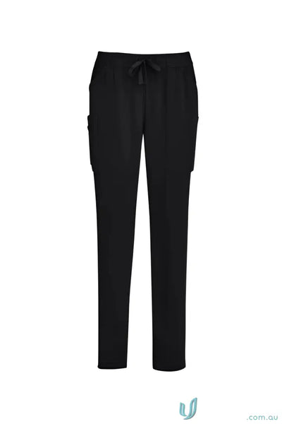 Biz Collection CSP943LL Avery Ladies Slim Leg Scrub Pant in Black