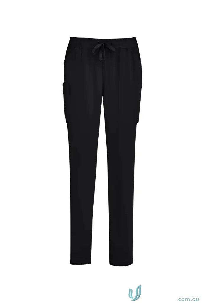 Biz Collection CSP943LL Avery Ladies Slim Leg Scrub Pant in Black