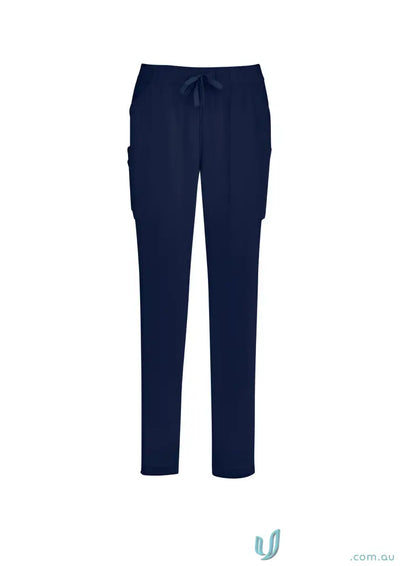 Biz Collection CSP943LL Avery Ladies Slim Leg Scrub Pant in Navy