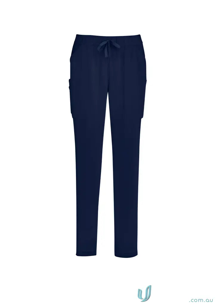 Biz Collection CSP943LL Avery Ladies Slim Leg Scrub Pant in Navy