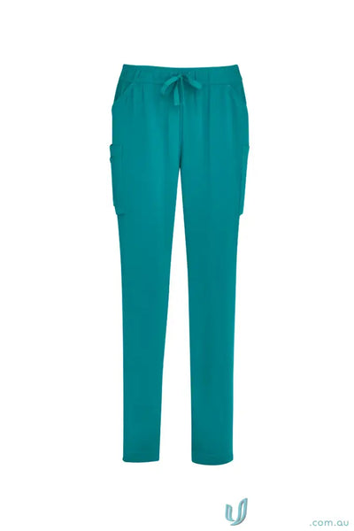 Biz Collection CSP943LL Avery Ladies Slim Leg Scrub Pant in Teal
