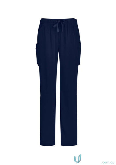Biz Collection CSP944LL Avery Ladies Straight Leg Scrub Pant in Midnight Blue