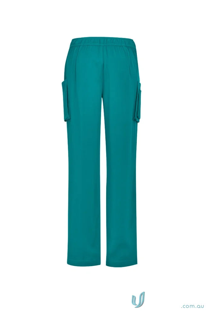 Biz Collection CSP944LL Avery Ladies Straight Leg Scrub Pant in Teal