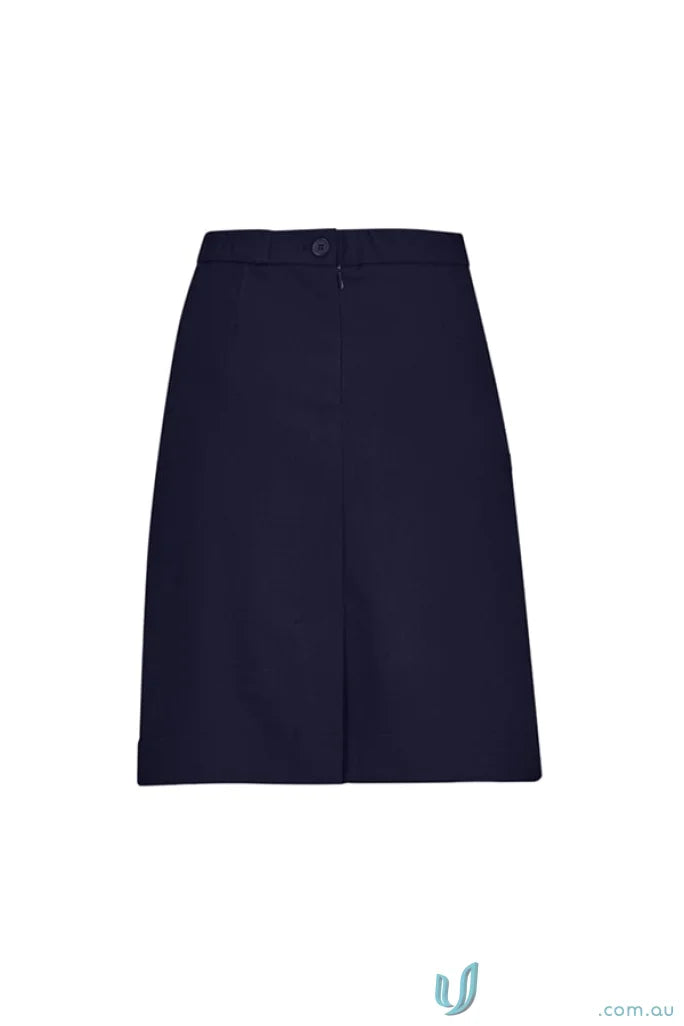 Biz Collection CL956LS-1 Bizcare Comfort Waist Cargo Skirt in Navy