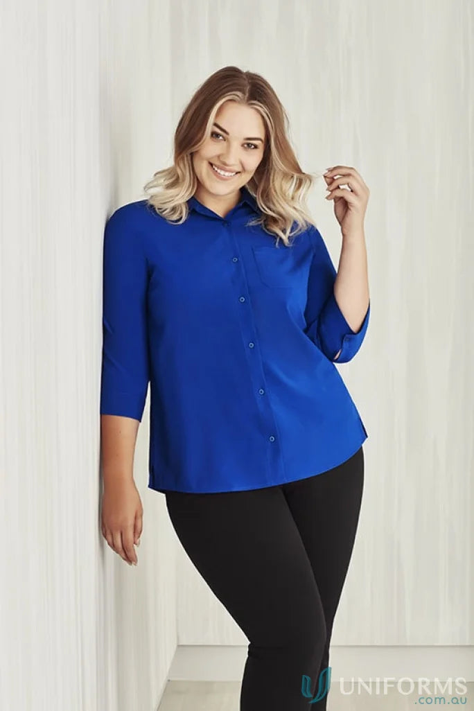 Biz Collection CS951LT-1 Bizcare Easy Stretch 3Q Sleeve Shirt