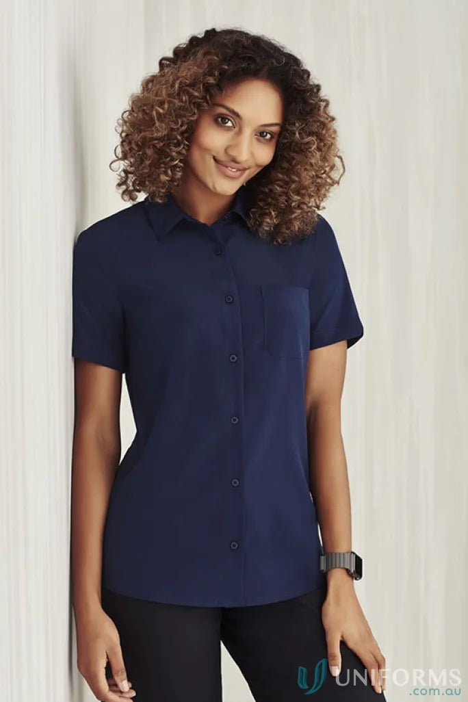 Biz Collection CS947LS-1 Bizcare Easy Stretch SS Shirt