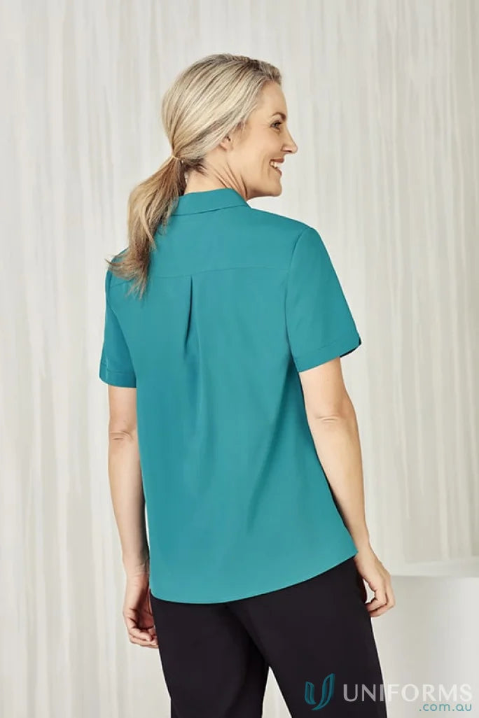 Biz Collection CS947LS-1 Bizcare Easy Stretch SS Shirt in Black