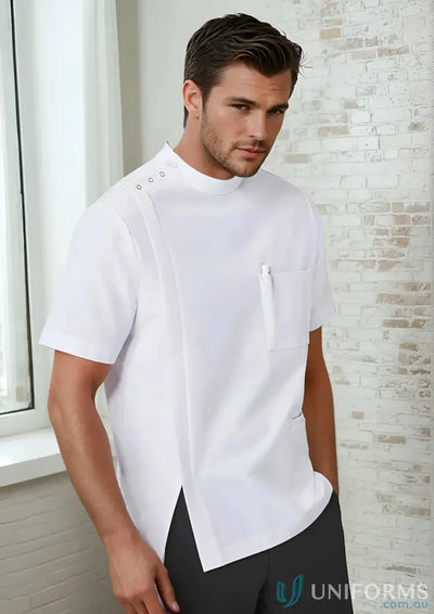 Biz Collection CPT451MS Bizcare Essence Jacket in white front product image
