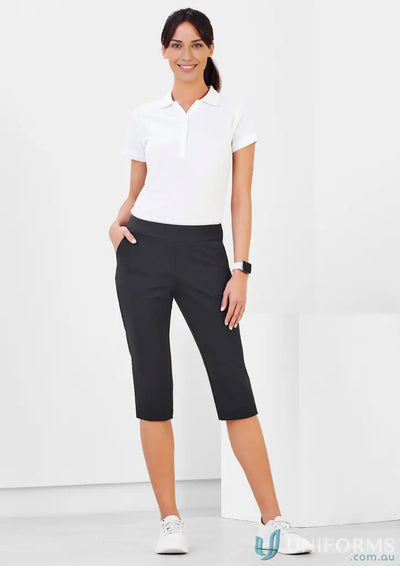 Biz Collection CL040LL-VAC-1 Bizcare Jane 3Q Stretch Pant in black front product image