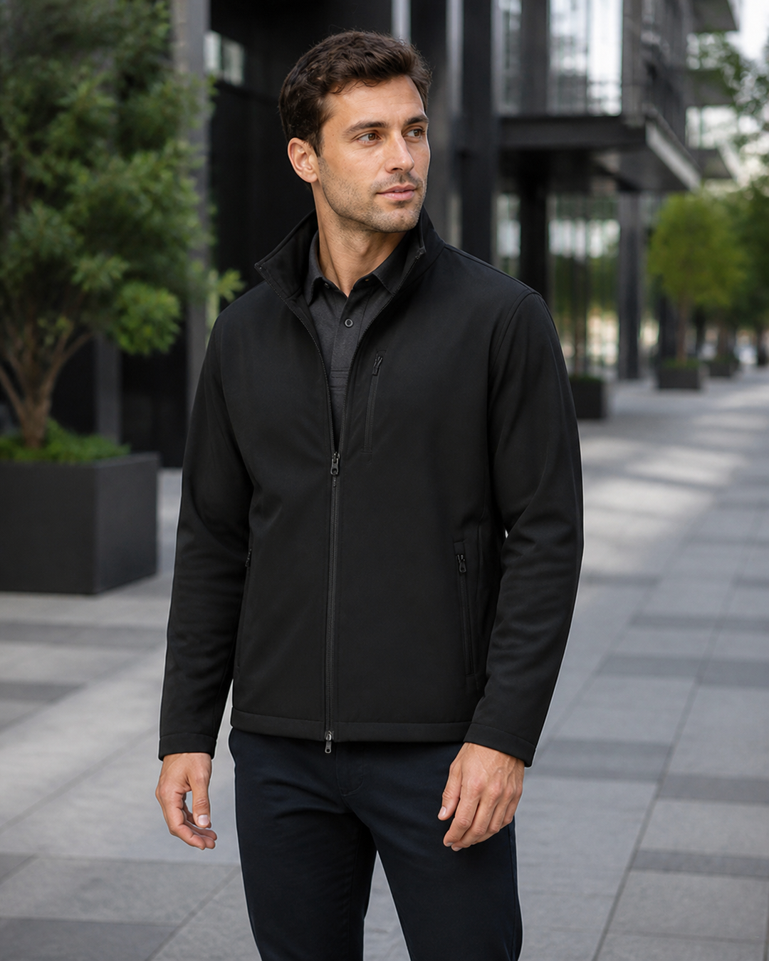 Black Kanvas SoftShell Jacket