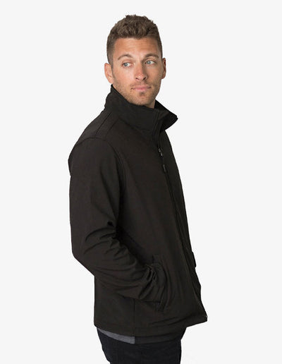 Black Kanvas SoftShell Jacket with TPU waterproof windproof membrane