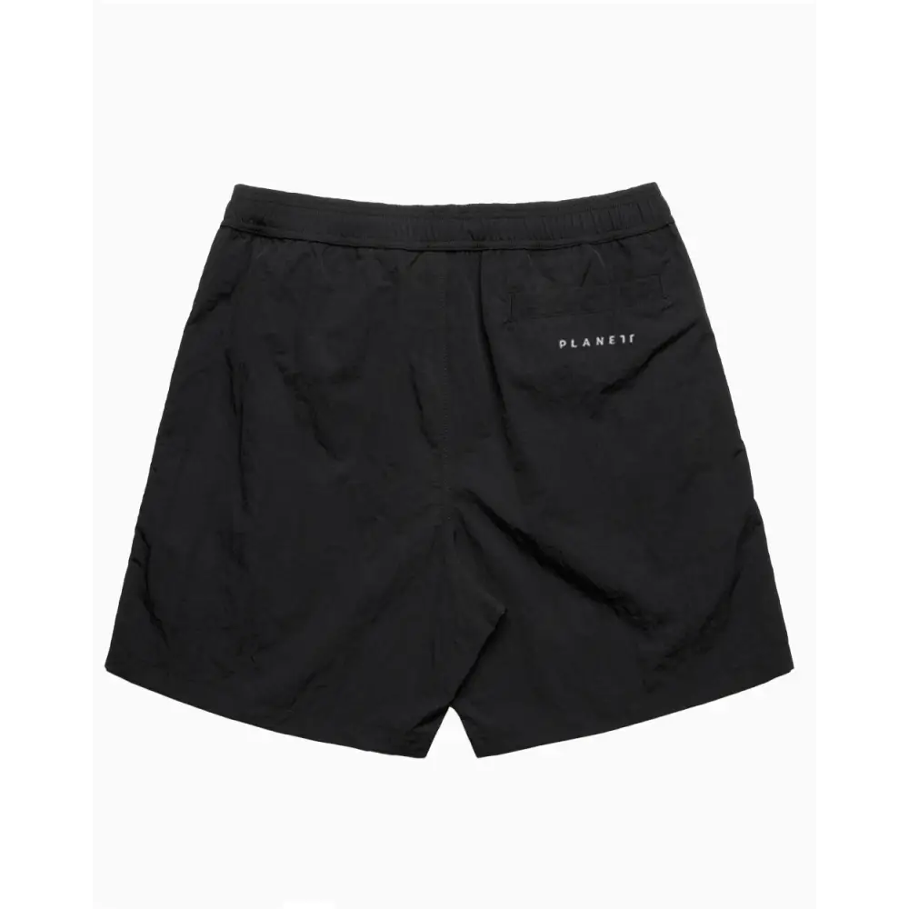 Black athletic shorts.