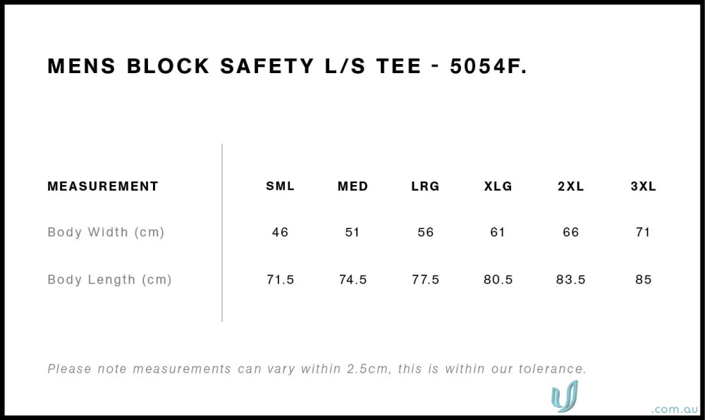 AS 5054F-AS Block Safety LS Tee