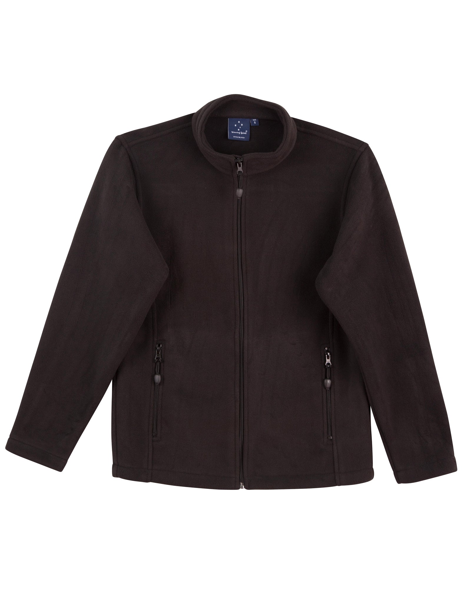 Winning Spirit PF07 Bonded Fleece Jacket in Black