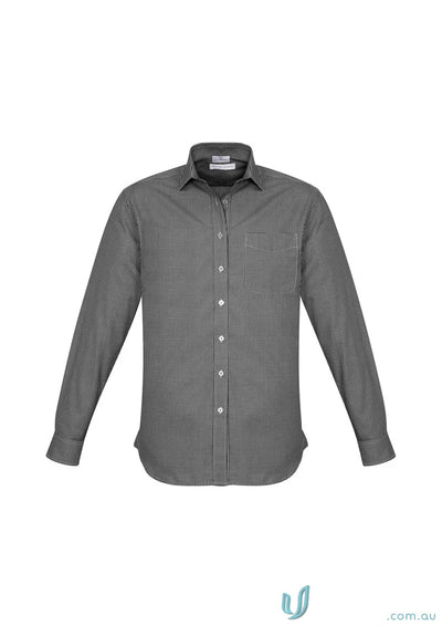 Gray Boronia LS Shirt, Ellison long sleeve mens business shirt for a sharp look