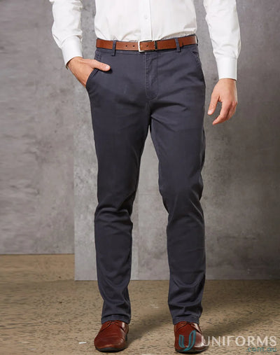 Winning Spirit M9380 Boston Chino Pants in Dark Grey