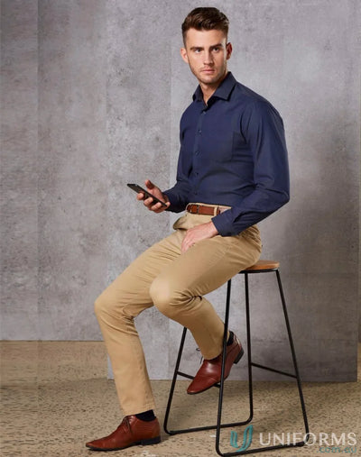 Winning Spirit M9380 Boston Chino Pants in Stone front product image