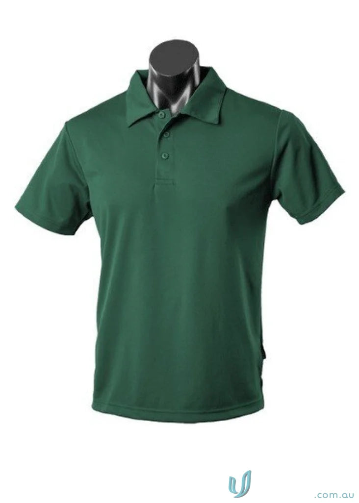 Aussie Pacific 1307 Botany Polo in Bottle Green