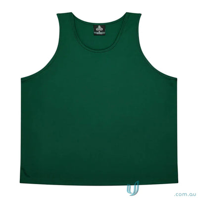 Aussie Pacific 1107 Botany Singlet in Green