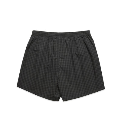 Boxer Check Shorts 1215 - Black/Coal
