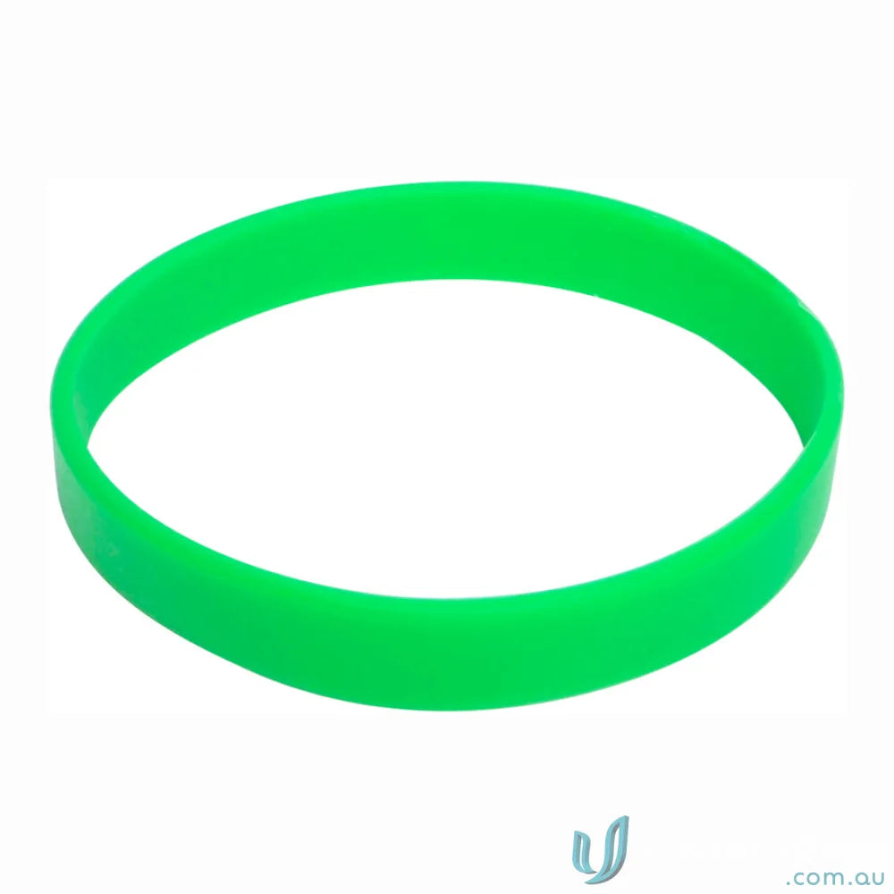 Branded silicone wristband with free decoration options and pad print for custom look