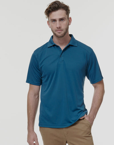 Winning Spirit PS59 Breathable Bamboo Charcoal Polo in Aegean Blue