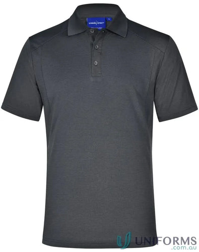 Winning Spirit PS59 Breathable Bamboo Charcoal Polo in Storm Grey