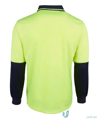 JBs 6HJNL Breathable HiVis Jacquard LS Polo