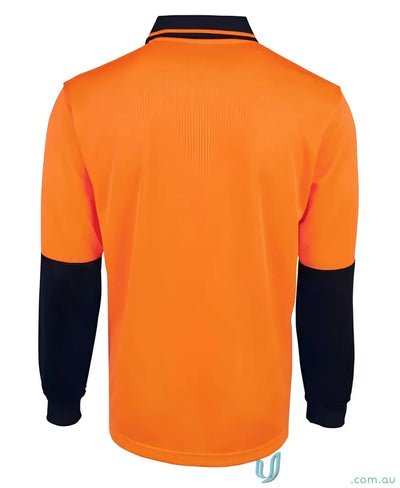 JBs 6HJNL Breathable HiVis Jacquard LS Polo