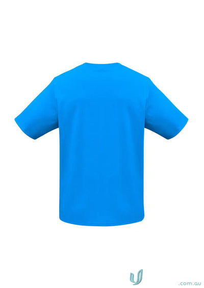 Brightport Tee ice tee plain blue short-sleeved crew-neck t-shirt for biz collection
