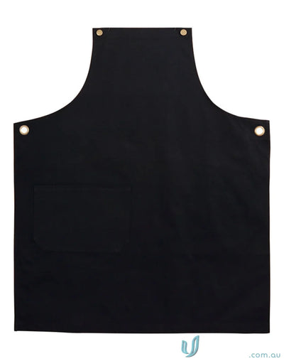 Winning Spirit AP07 Brunswick Bib Apron in Black