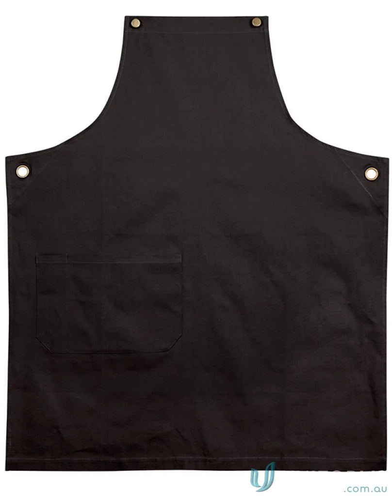Winning Spirit AP07 Brunswick Bib Apron in Black