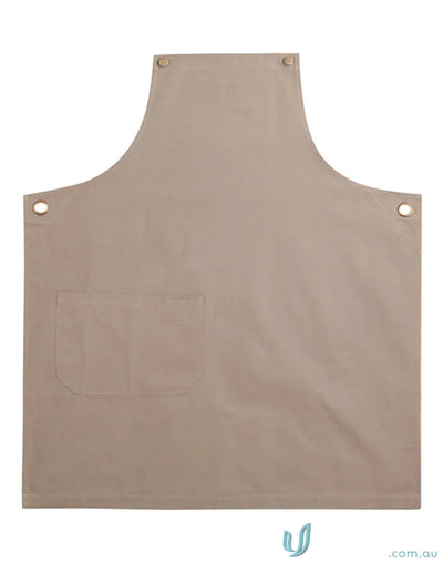 Winning Spirit AP07 Brunswick Bib Apron in Khaki