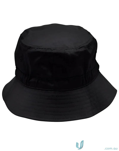 Winning Spirit H1034-1 Bucket Hat With Toggle in Black