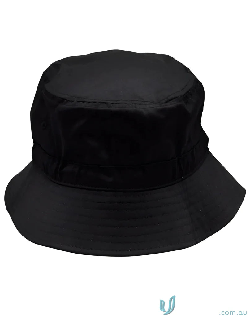Winning Spirit H1034-1 Bucket Hat With Toggle in Black