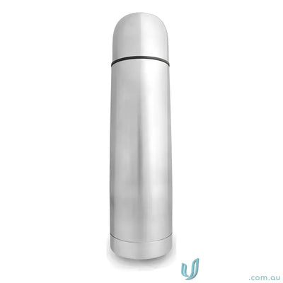 Silver stainless steel vacuum flask with screw-on cap Bullet 500ml double wall thermos