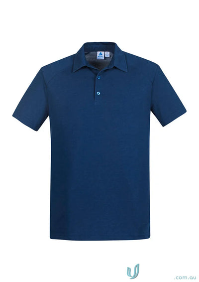 Navy blue men’s Byron Polo shirt from Biz Collection Byron with tailored fit