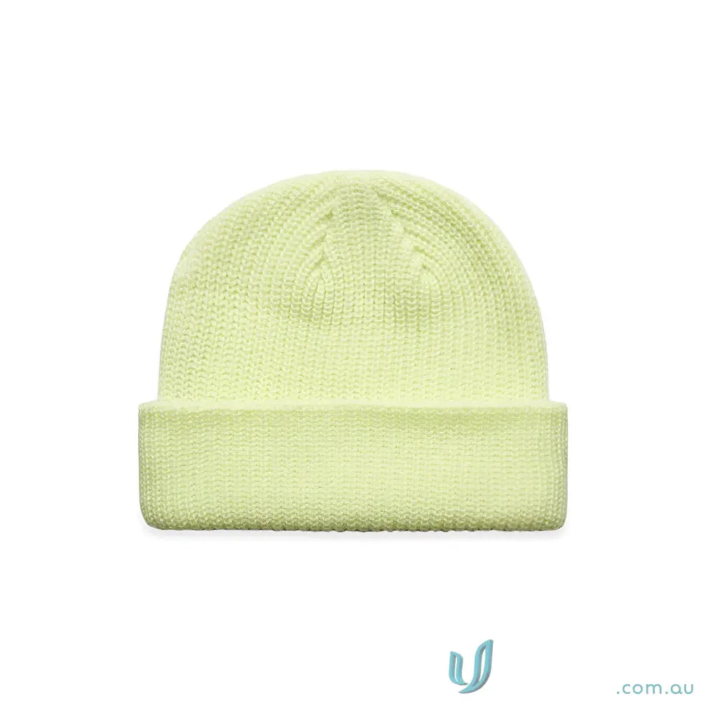 Acrylic Beanie 1120 Cable Beanie in Lime