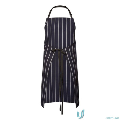 WorkCraft CA030 CAFE STRIPE APRON WTH PKT